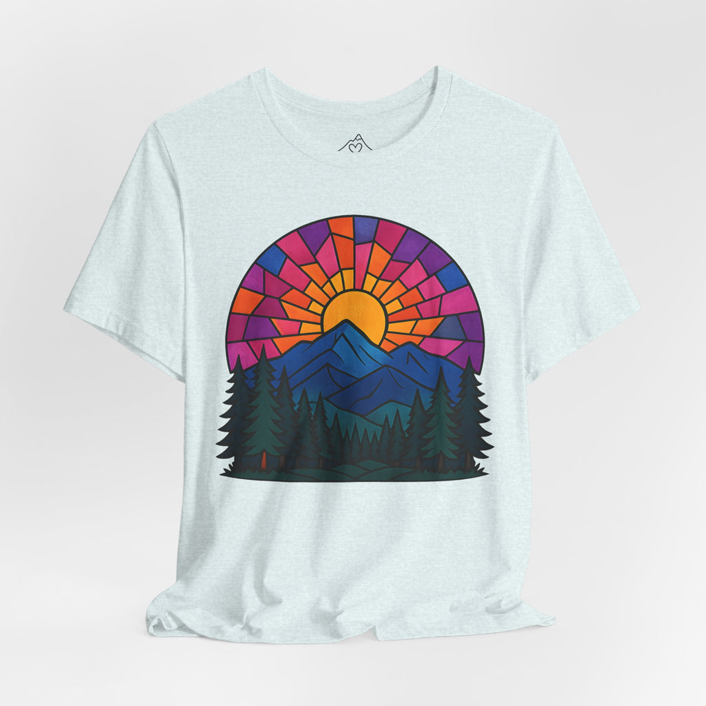 Stained Glass Sunset T-Shirt