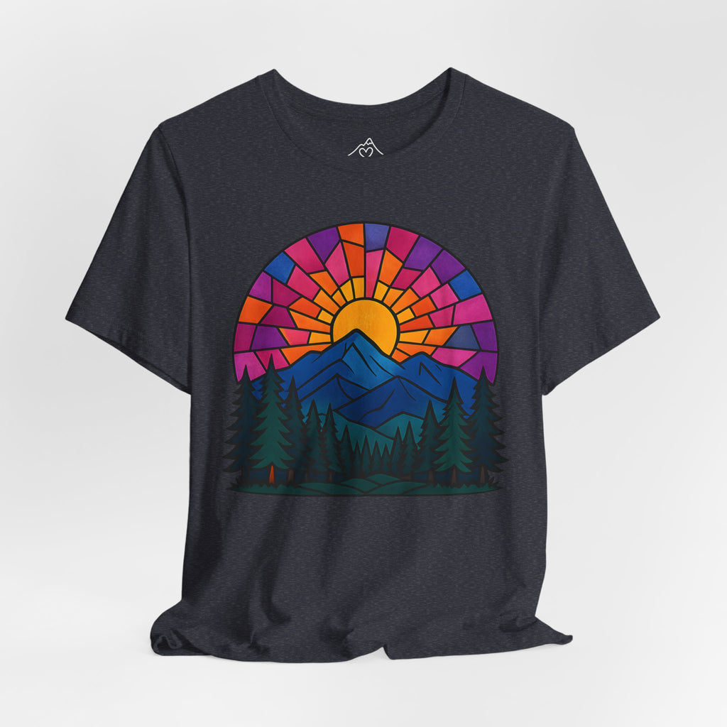 Stained Glass Sunset T-Shirt