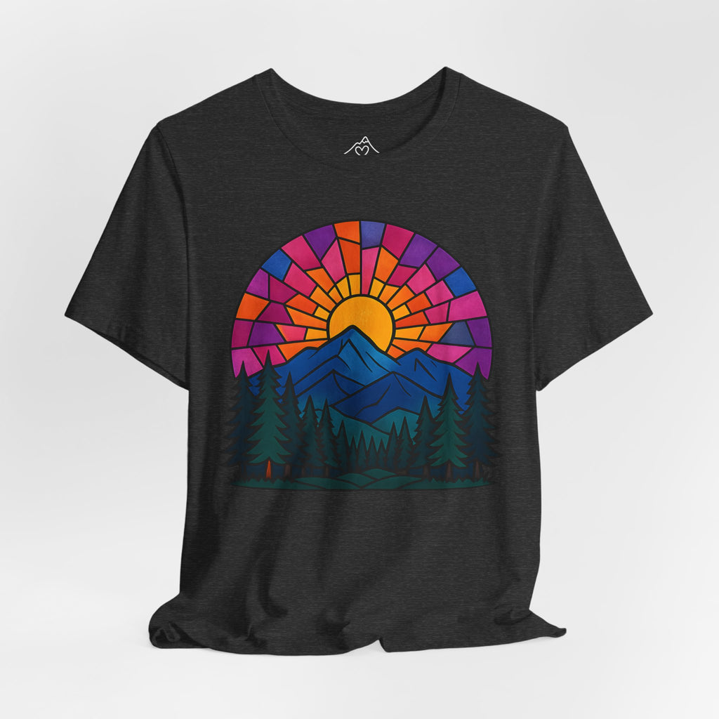 Stained Glass Sunset T-Shirt