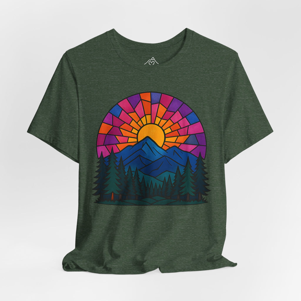Stained Glass Sunset T-Shirt